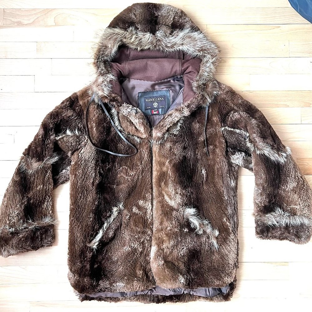 Recycled beaver & racoon fur anorak